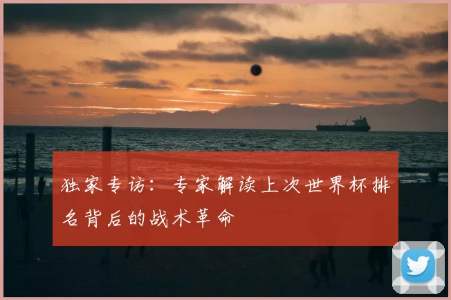 独家专访:专家解读上次世界杯排名背后的战术革命
