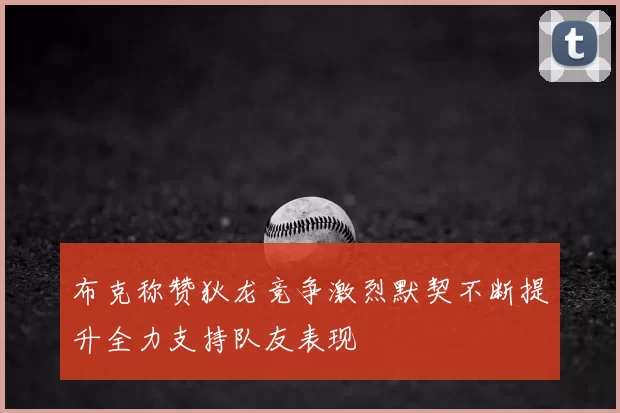 布克称赞狄龙竞争激烈默契不断提升全力支持队友表现